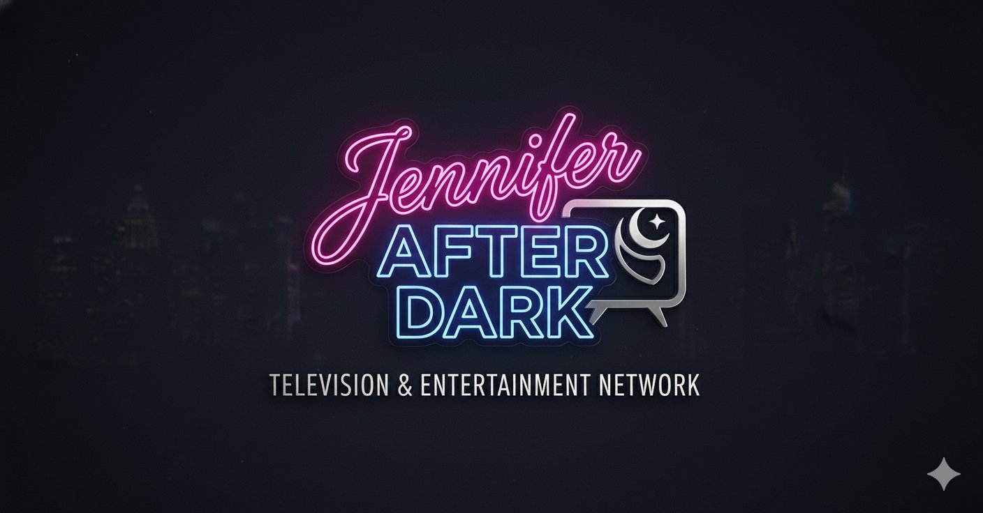 Jennifer After Dark Television and Entertainment Network neon logo