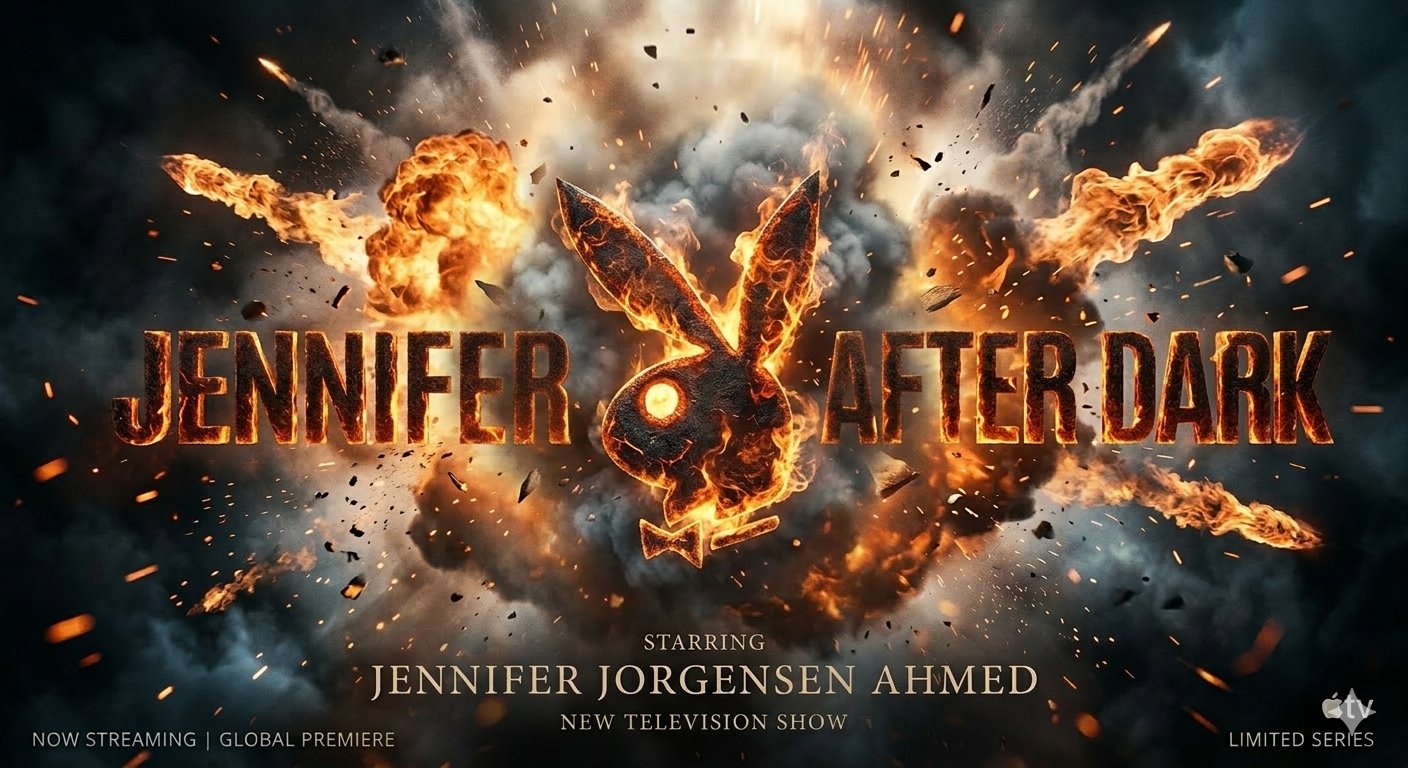 Fiery Jennifer After Dark poster starring Jennifer Jorgensen Ahmed